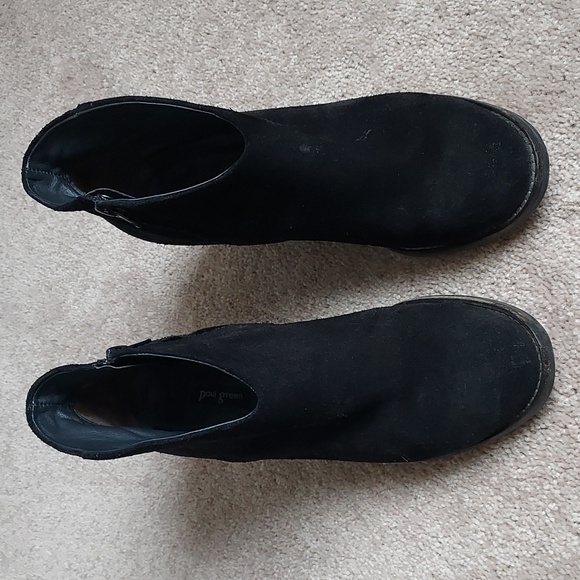 PAUL GREEN black suede boots - Picture 9 of 12